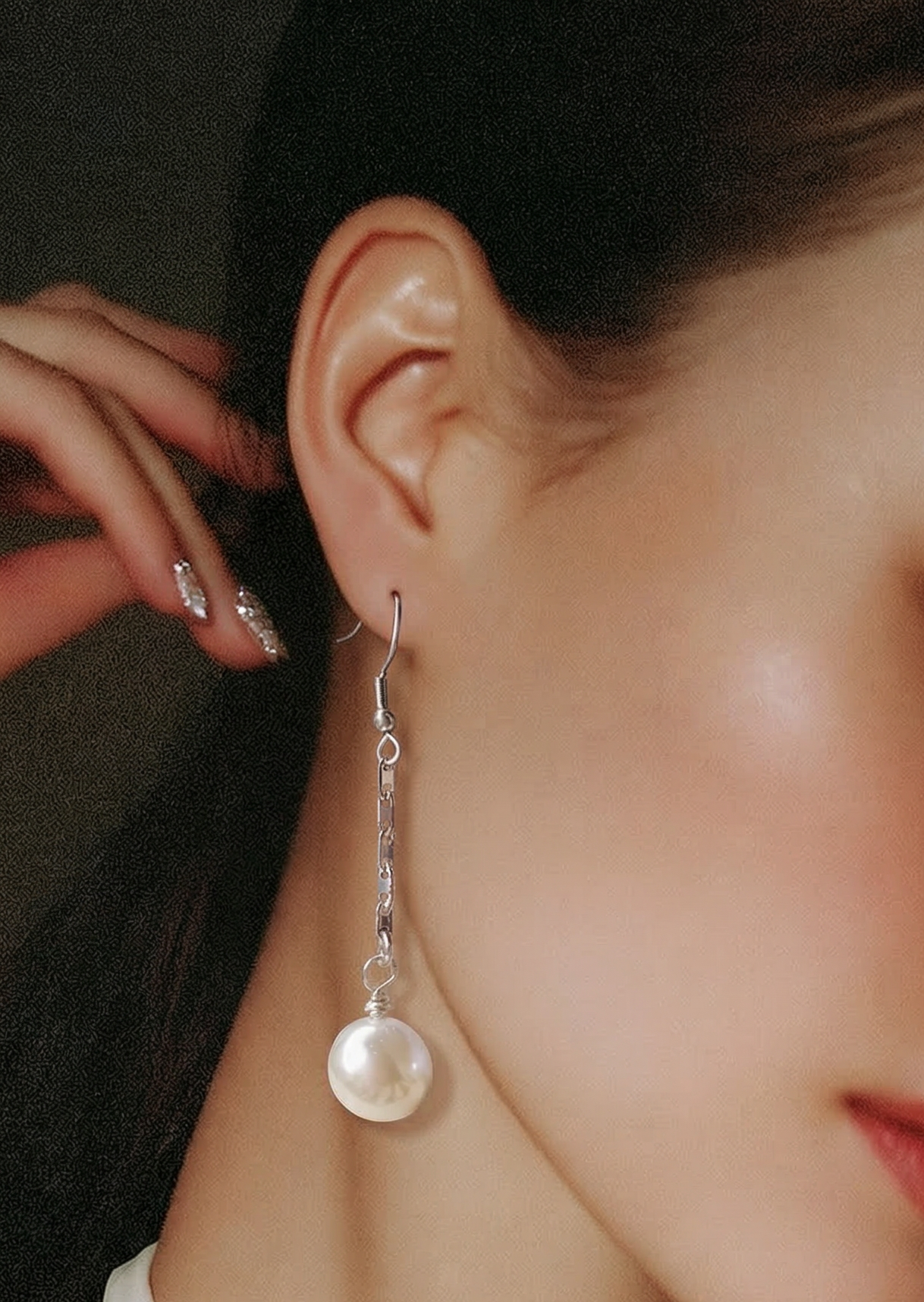 Dreamy Pearl Drops ✨ Handmade Faux Pearl & Stainless Steel Earrings