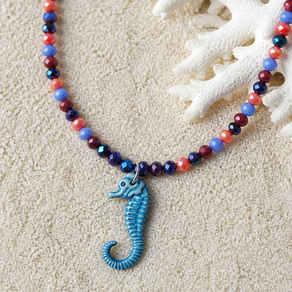 Seahorse Beaded Necklace