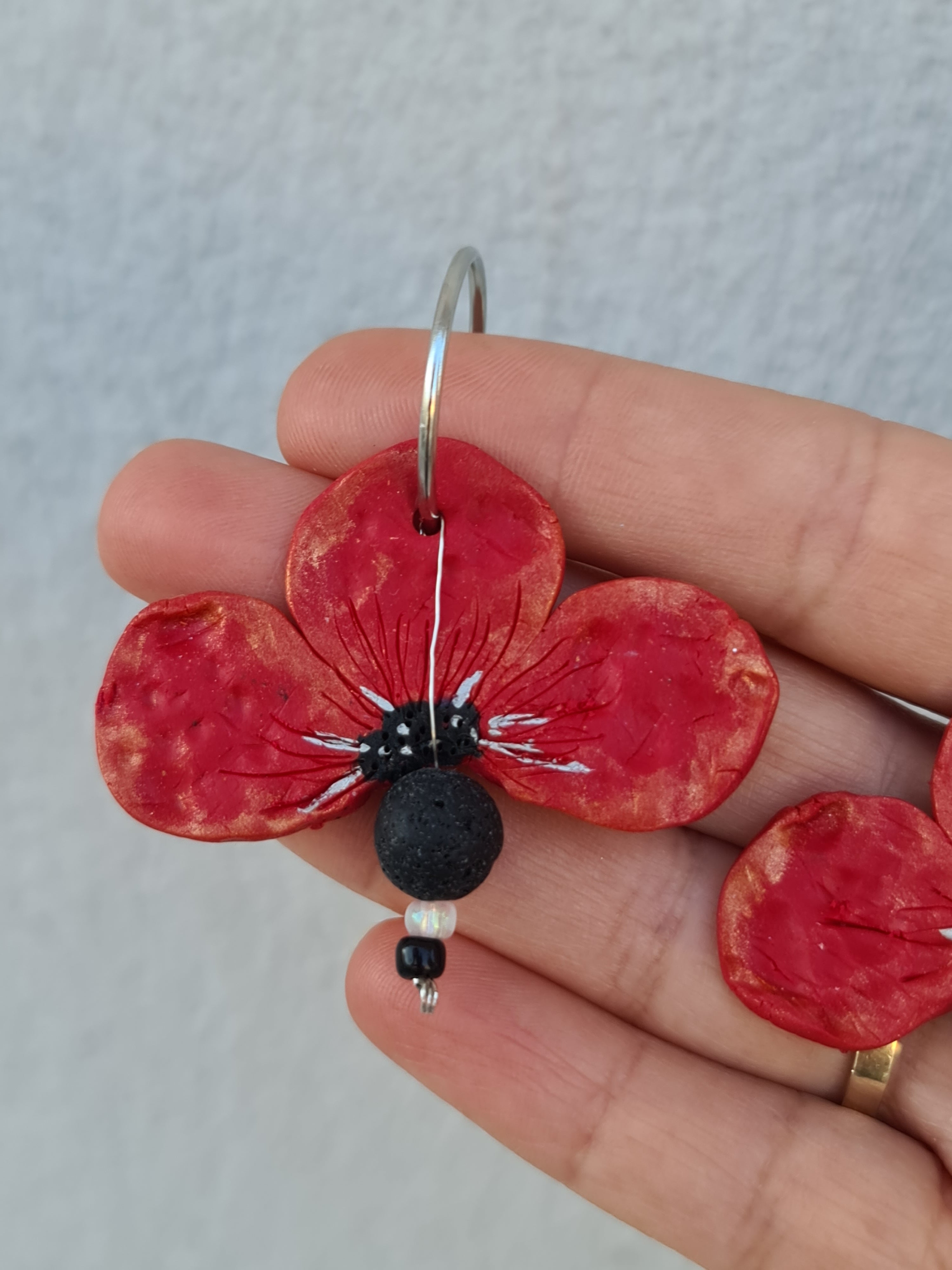 Poppy Flower Earrings