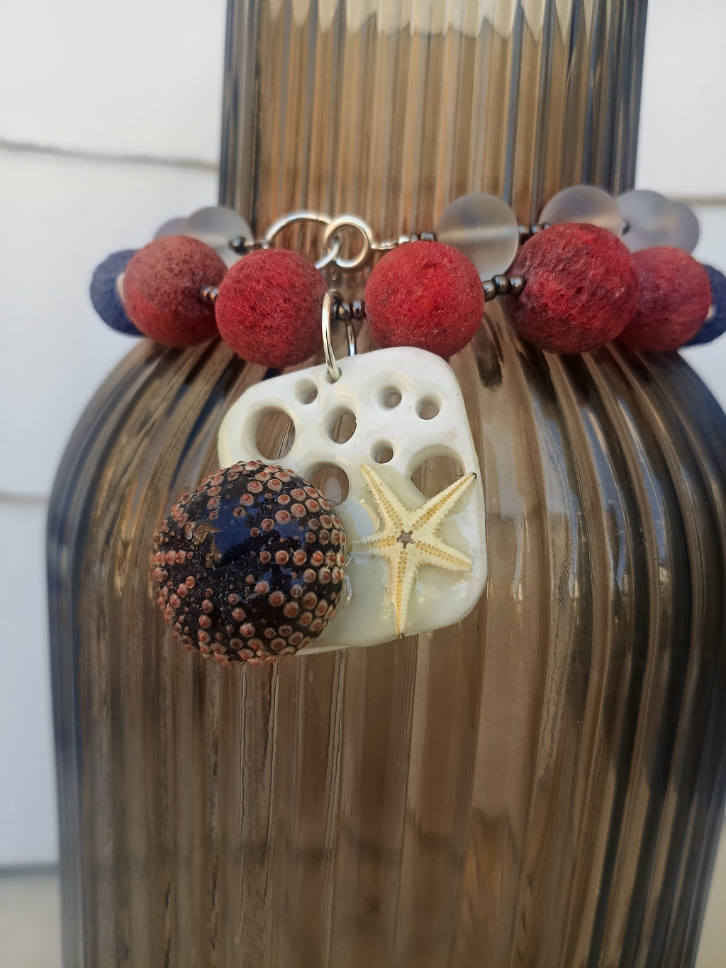 Lava & Sea Urchin Statement Necklace