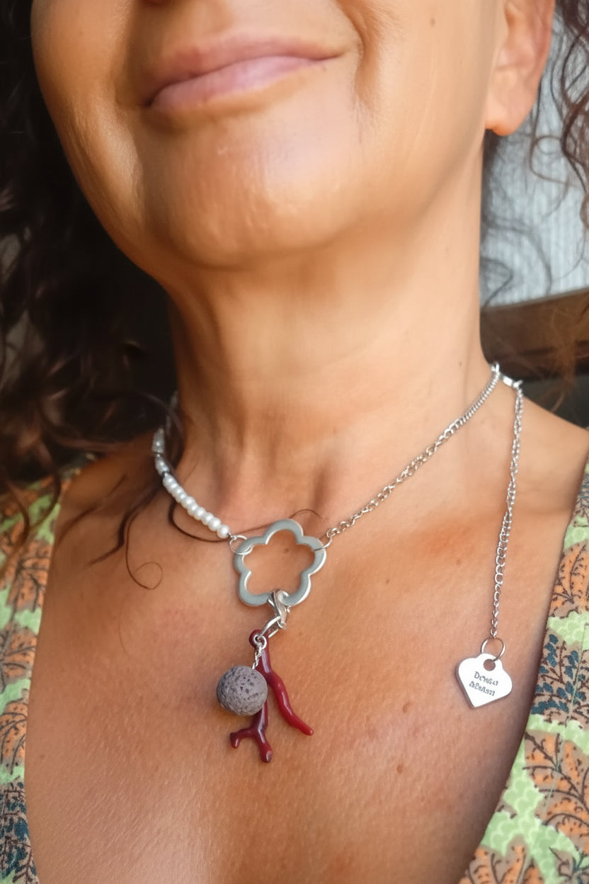 Pearl & Coral Necklace