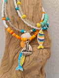 Orange Sail Necklace