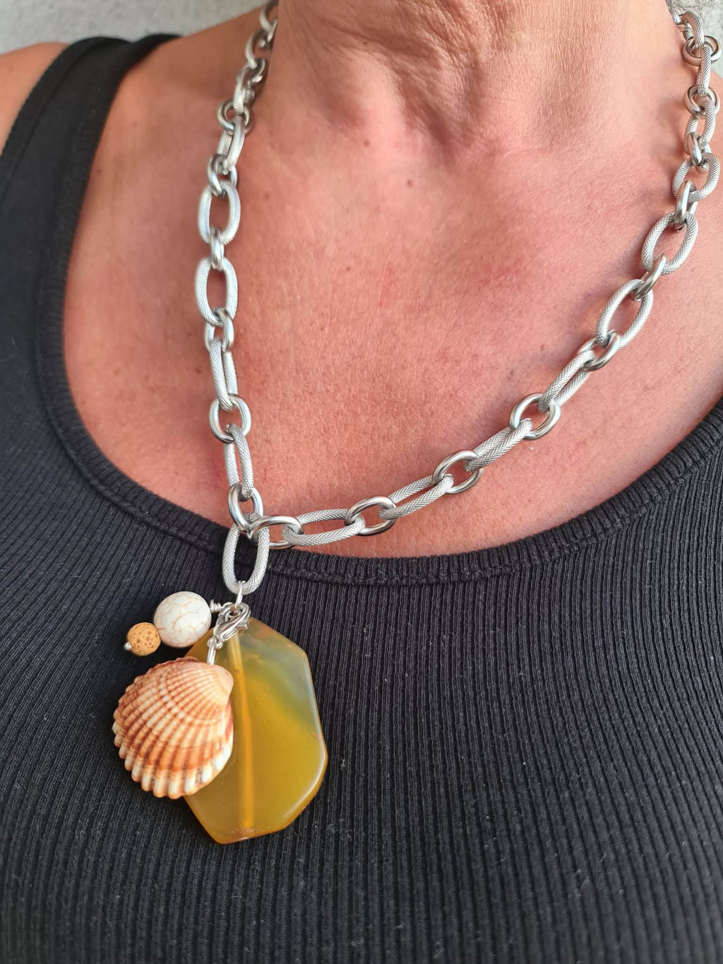 Golden Shore Statement Necklace