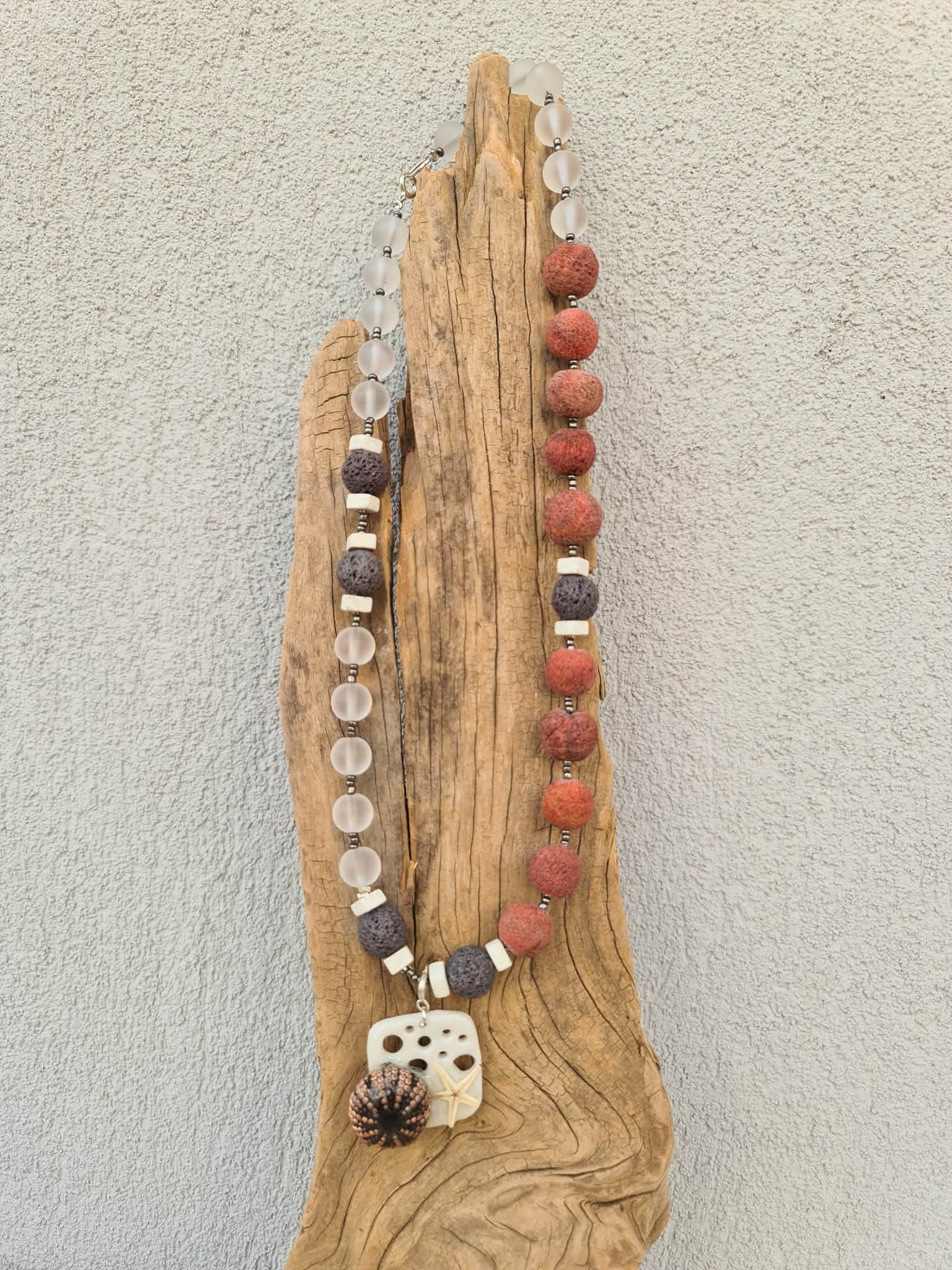 Lava & Sea Urchin Statement Necklace