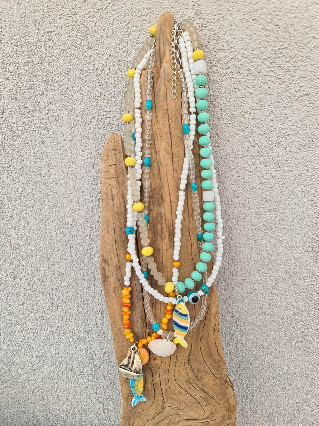 Orange Sail Necklace
