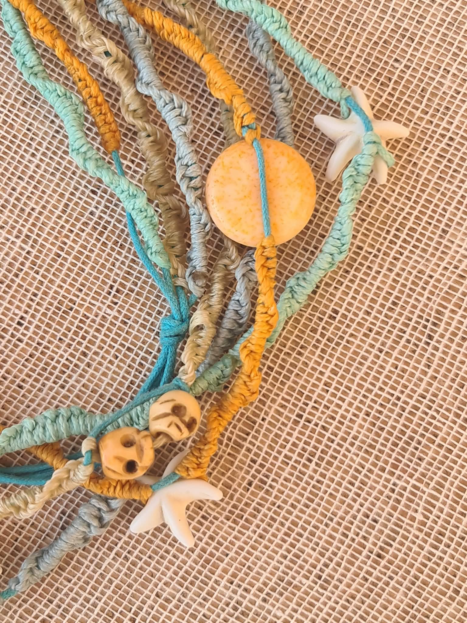 Ocean Summer - Macramé Layered Necklace