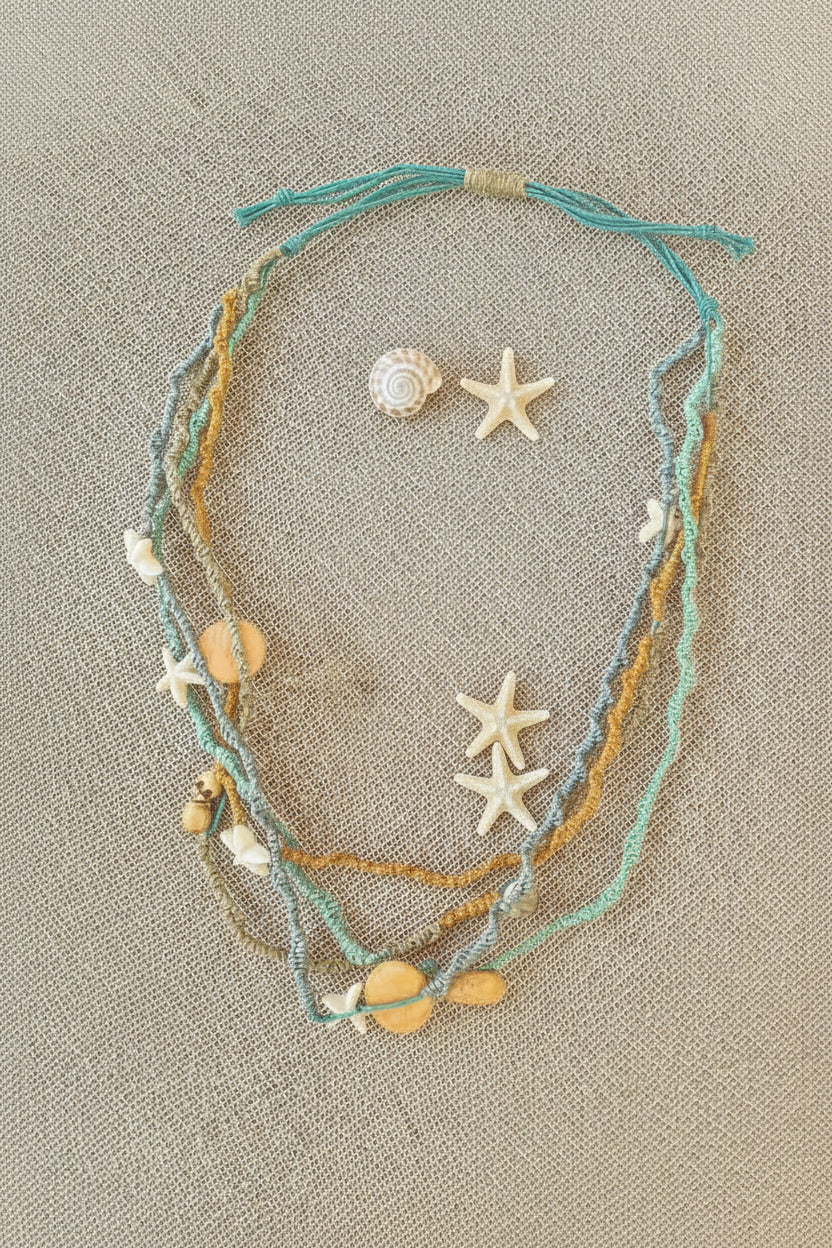 Ocean Summer - Macramé Layered Necklace