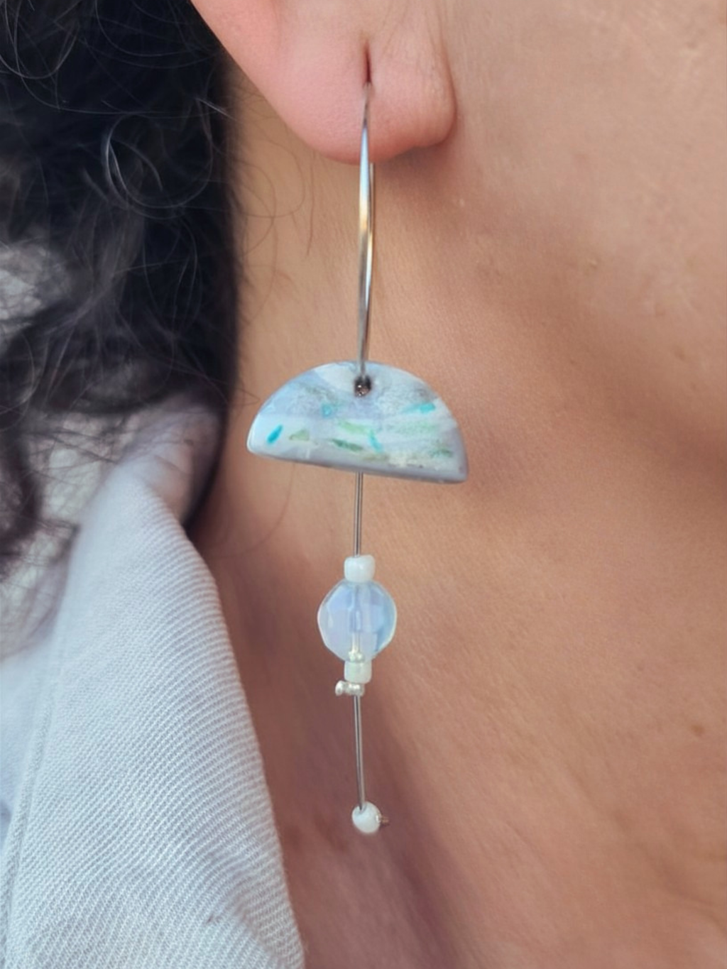 Aegean Mist Dangle Earrings