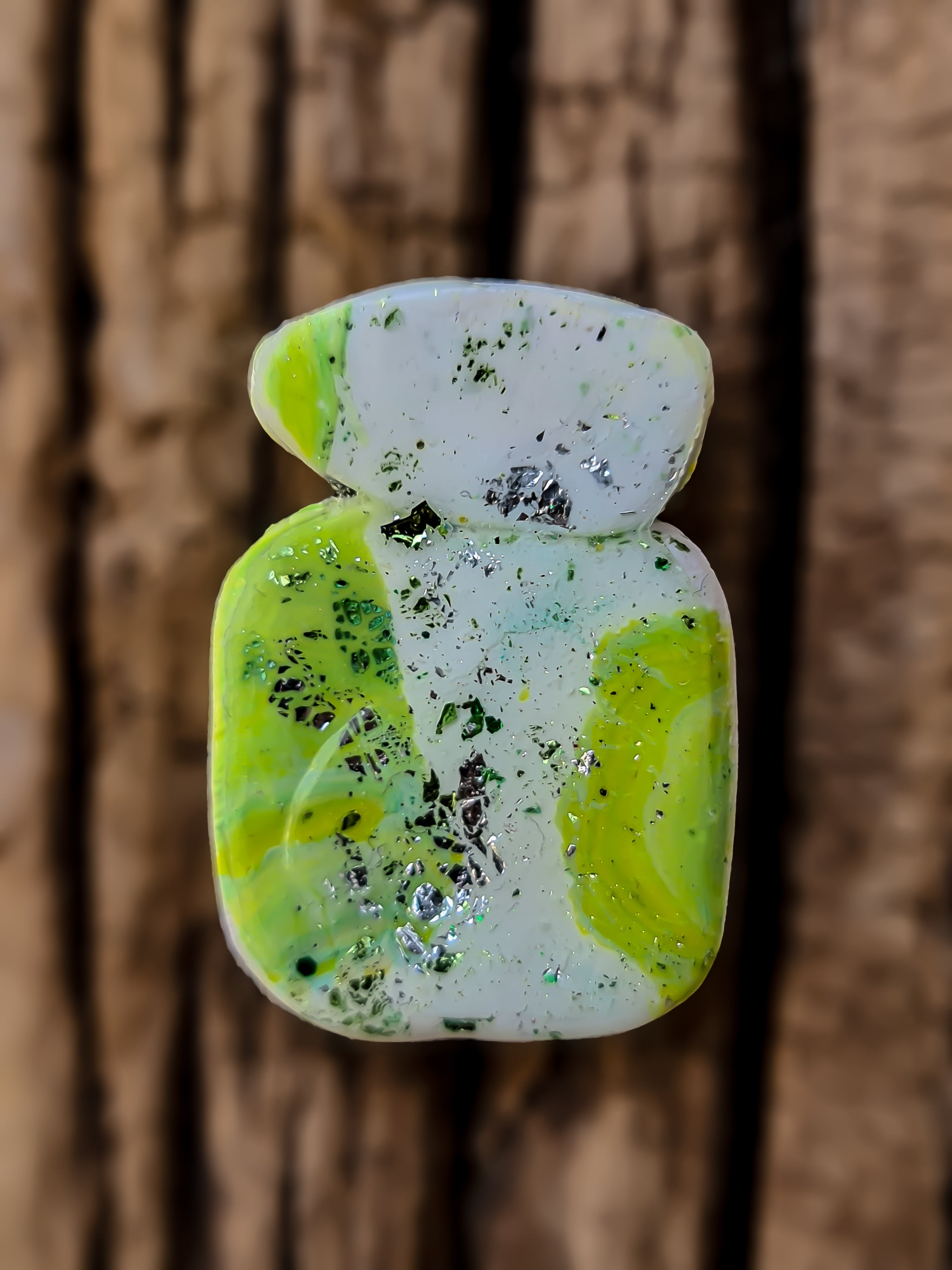 Lime Splash Clay Earrings – One of a Kind